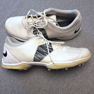 NIKE DELIGHT V LADY GOLF SHOES WOMENS SIZE 7.5 WHITE SOFT SPIKE POWER CHANNEL